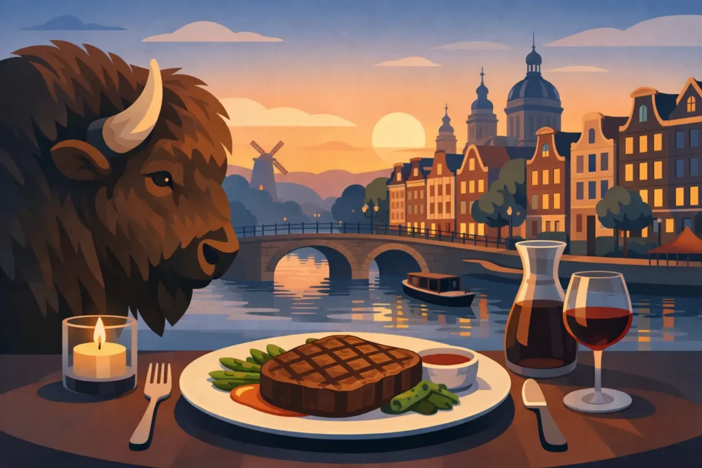 Bison Steak Restaurant Amsterdam for Big Flavor