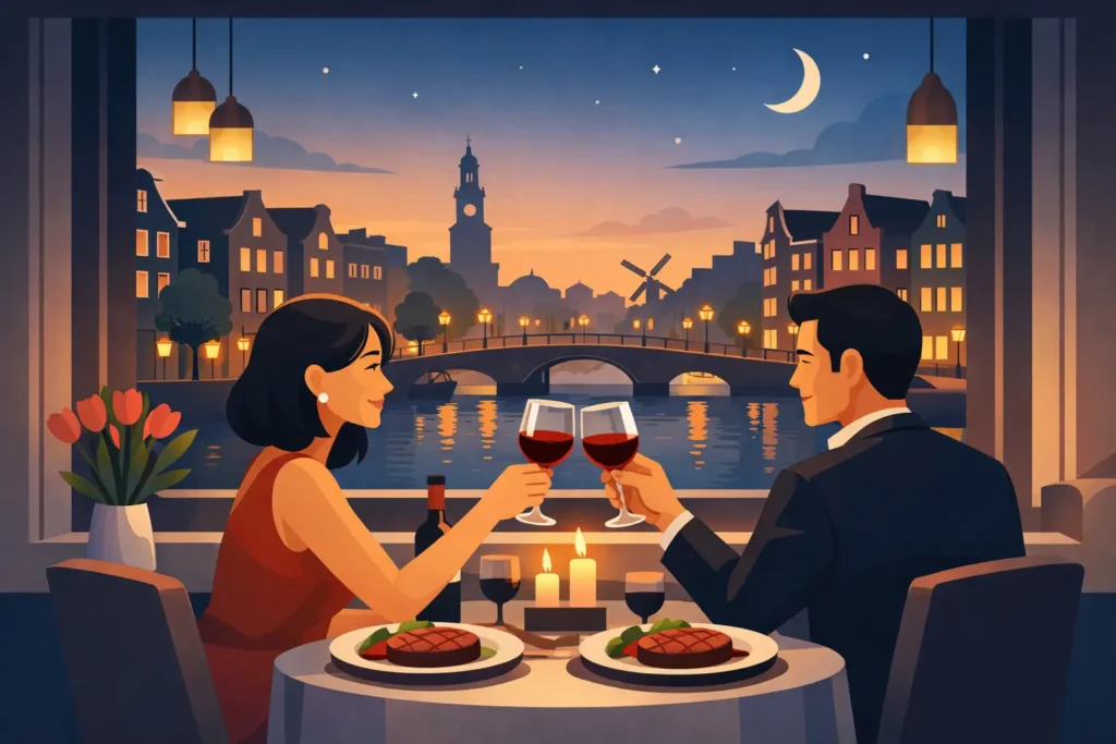 Romantic Wagyu Dinner Amsterdam for Date Night